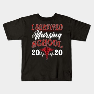 I Survived nursing School 2020 Kids T-Shirt